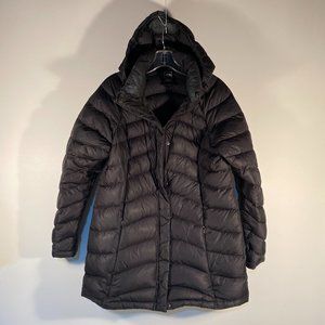The North Face Transit 600 Fill Black Down Filled Puffer Coat Women Size L